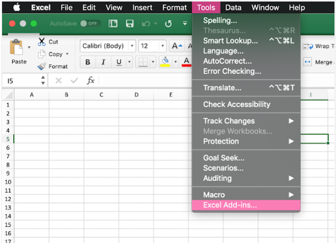 install excel toolpak for mac